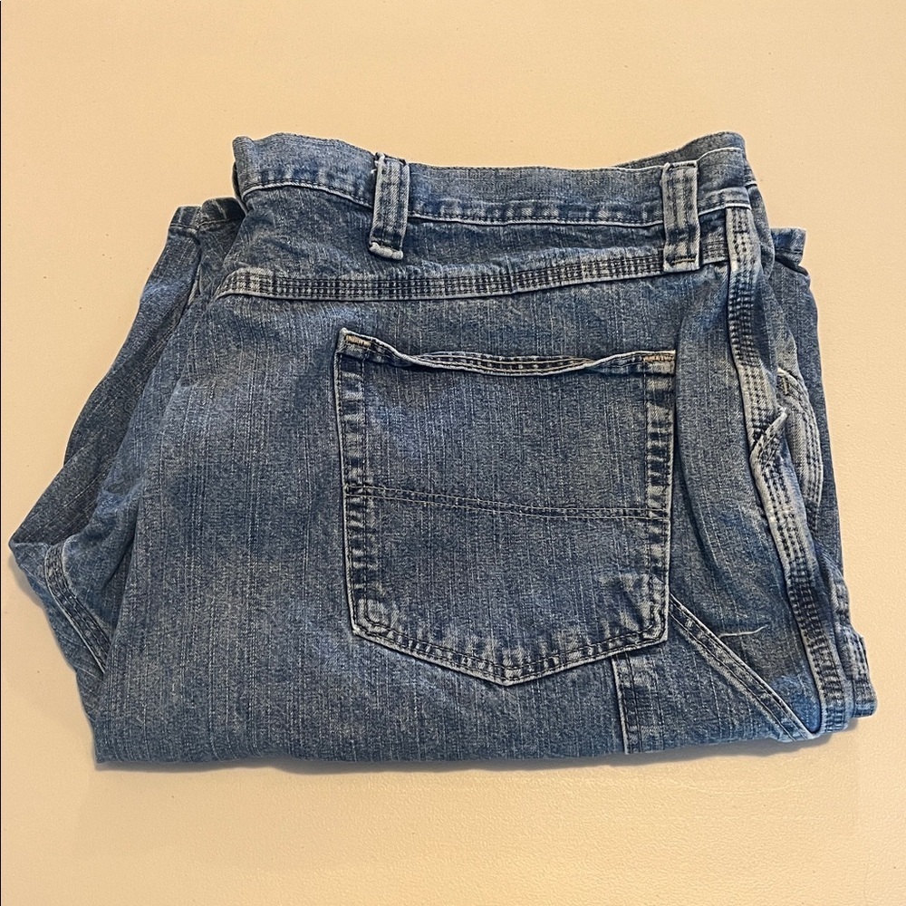 Wrangler Denim Carpenter Short Medium Wash Size 46